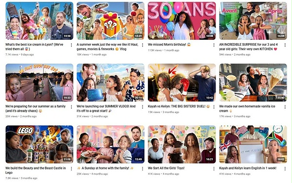 YouTube网红推荐:法国生活家庭类博主频道内容