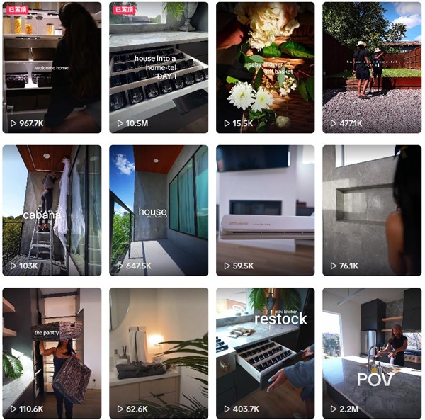 TikTok网红推荐:千万播放美国居家旅行博主 精致实用主义带货网红频道内容