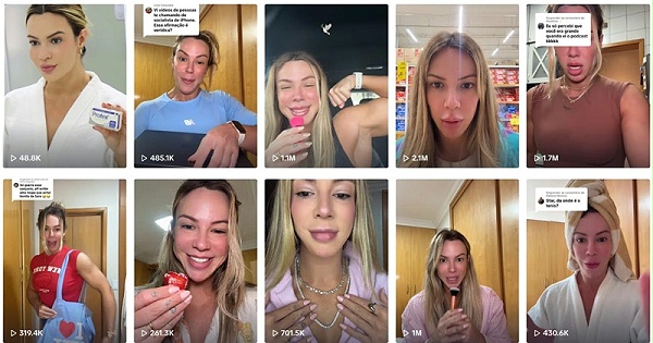 巴西健身美妆护肤网红频道内容