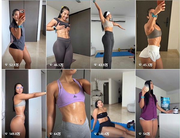 Instagram网红推荐：哥伦比亚健身博主频道内容