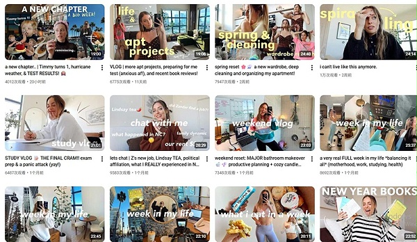 YouTube网红推荐：美国46万粉时尚生活达人合作频道内容