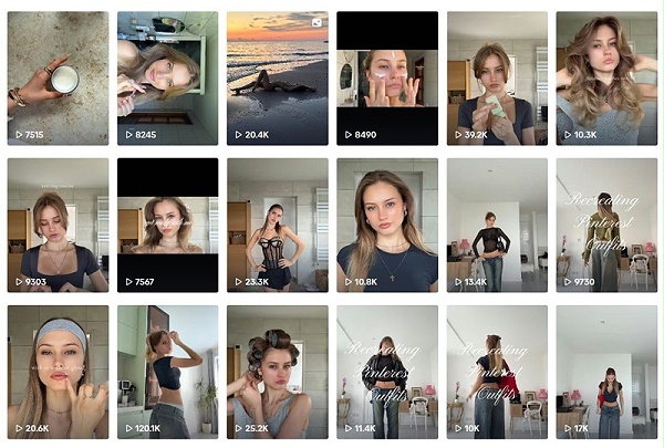 TikTok网红推荐:英国美妆面霜颈霜带货海外kol达人频道内容