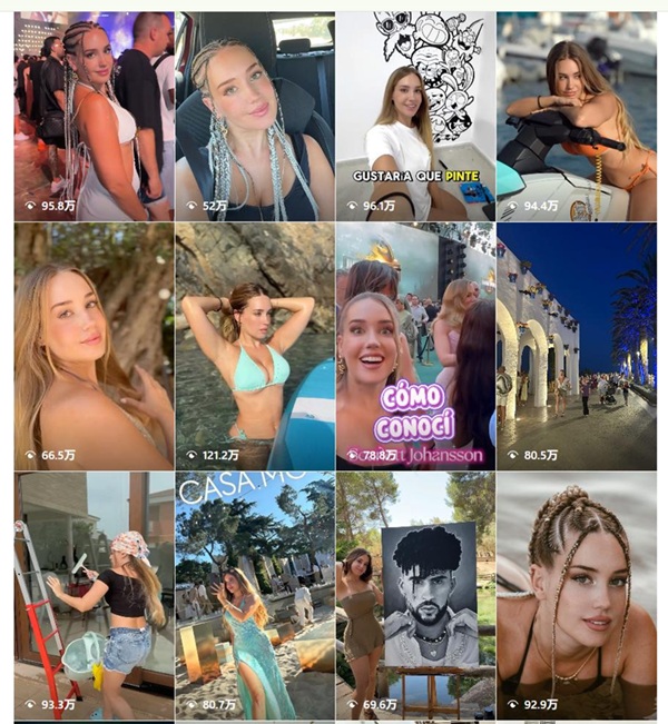 Instagram网红推荐:西班牙生活穿搭分享高质量中腰部博主频道内容