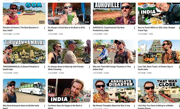 YouTube网红推荐：美国61万粉旅行探店达人合作频道内容