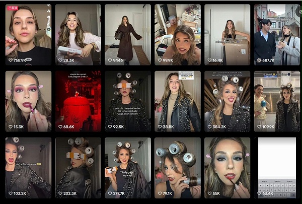 TikTok网红推荐：94万粉法国美妆博主频道内容