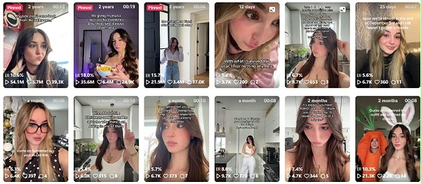 TikTok网红推荐：加拿大高互动双胞胎博主频道内容