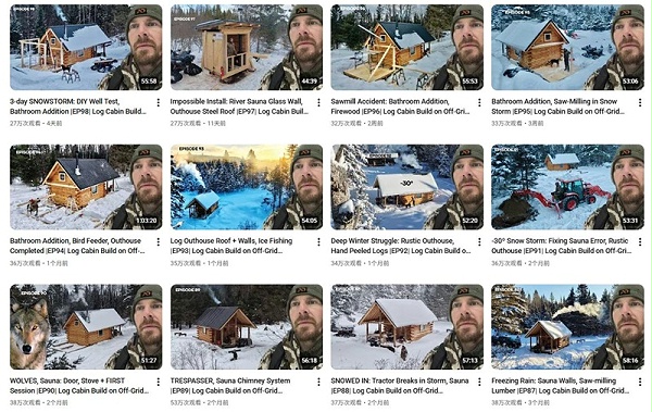 YouTube网红推荐：加拿大户外生活类国外博主频道内容