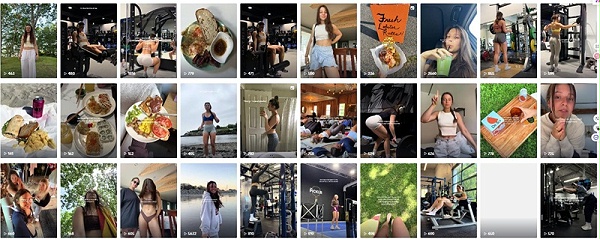 TikTok网红推荐:美国健身尾部小博主建联频道内容