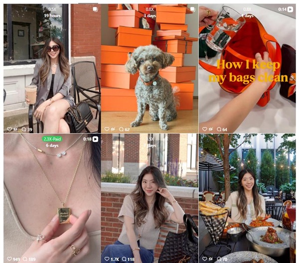 Instagram网红推荐:美国时尚生活类穿搭小型博主频道内容