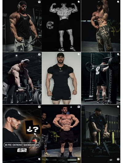 西班牙运动健身类红人博主频道内容