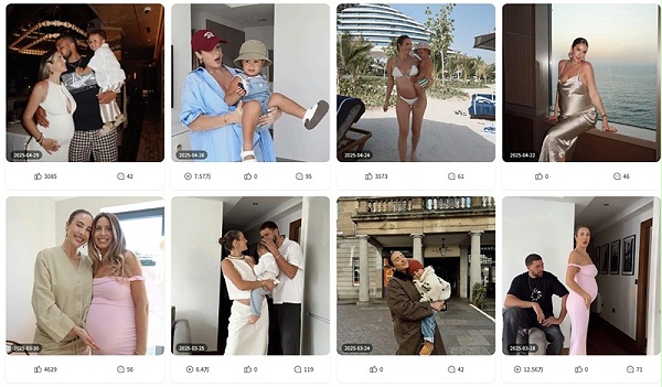 英国Instagram母婴亲子生活与时尚穿搭博主频道内容