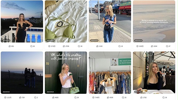 Instagram网红推荐：高互动英国时尚服饰博主频道内容