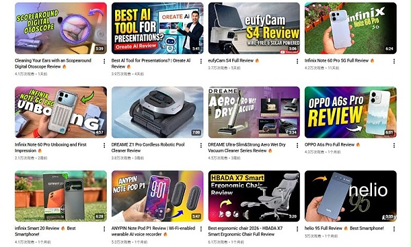 YouTube网红推荐：美国科技测评博主频道内容