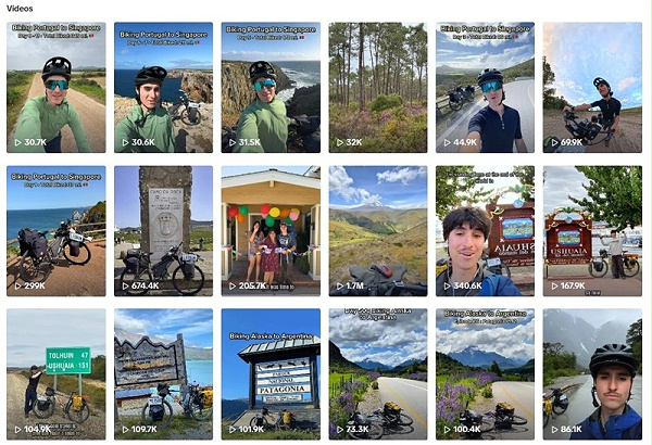 TikTok网红推荐：法国运动骑行类博主频道内容